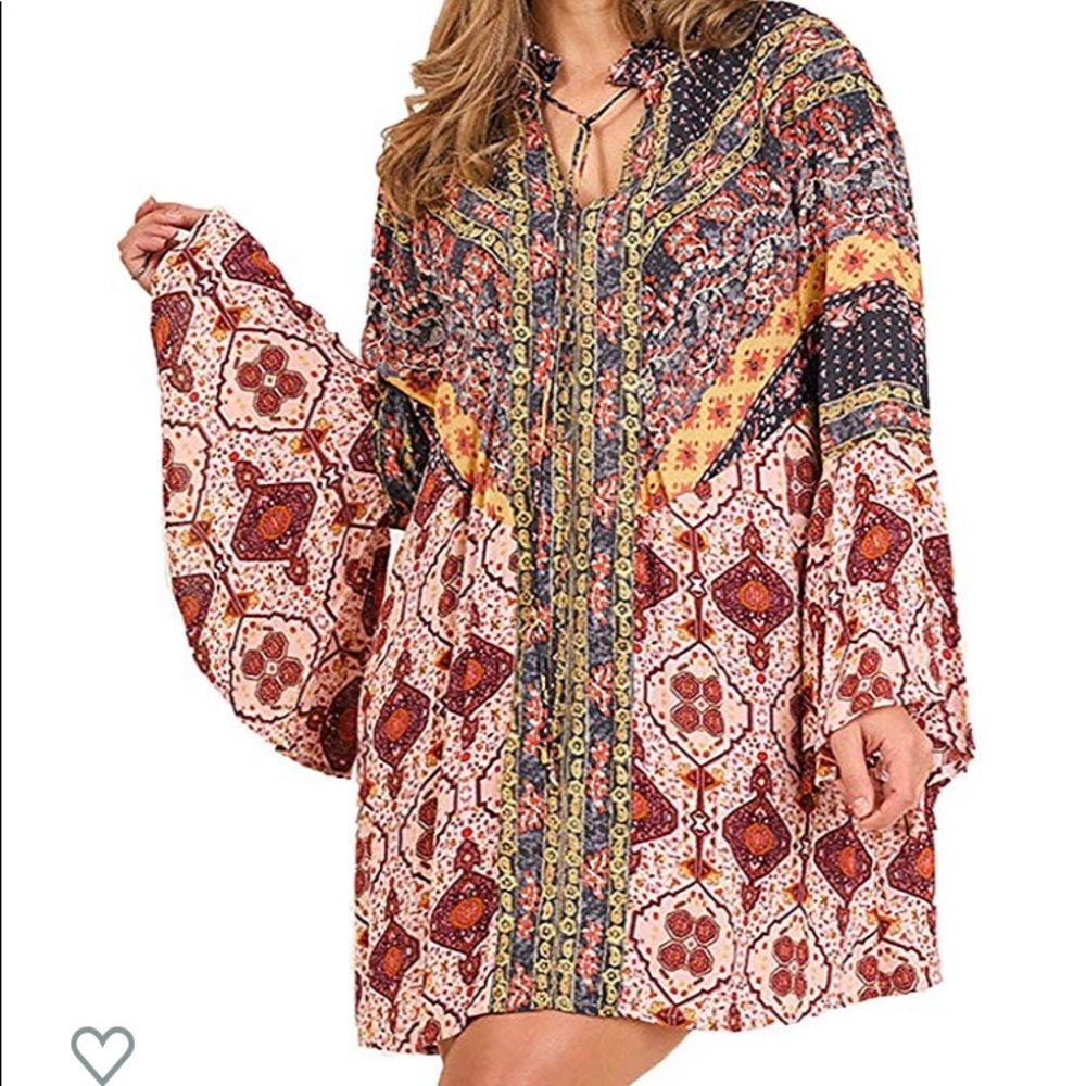 Umgee patchwork dress